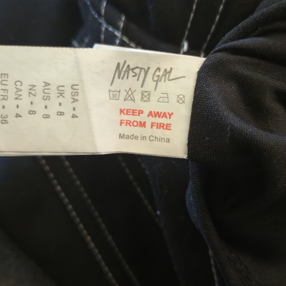 Nasty Dark Blue Strapless Crop Top Corset - Picture 4 of 4